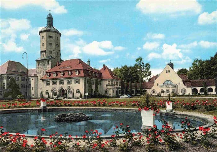 Mainkofen Deggendorf Bayern Park Schloss – Ansichtskarte Deggendorf