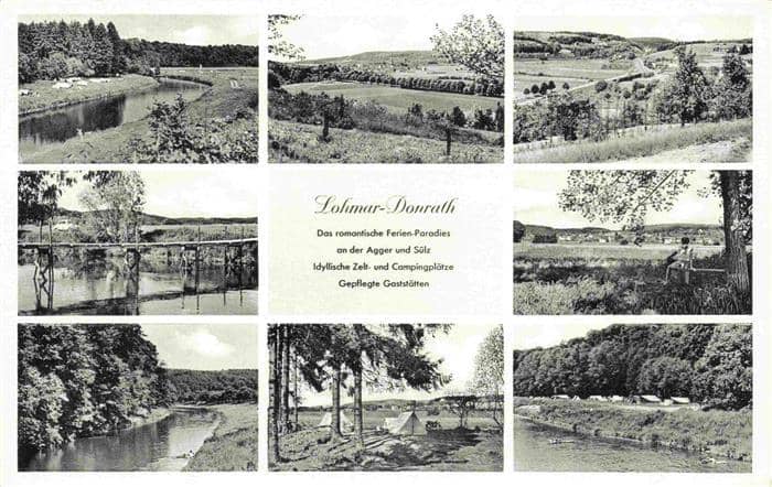 Lohmar Rhein-Sieg-Kreis NRW Ferienparadies an der Anger und Suelz Zelt und Campi – Ansichtskarte Lohmar