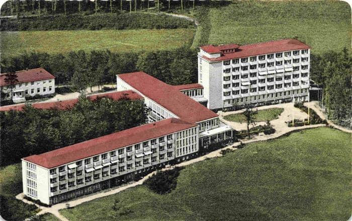 Bad Rothenfelde Sanatorium Fliegeraufnahme – Ansichtskarte Bad Rothenfelde
