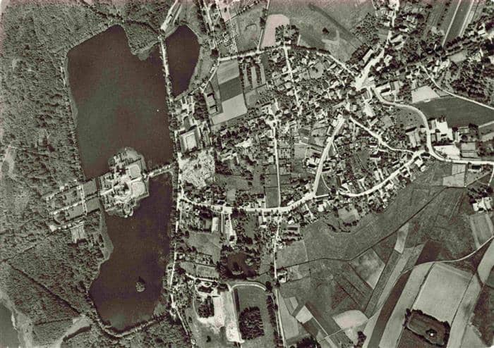 Moritzburg Sachsen Fliegeraufnahme – Ansichtskarte Moritzburg Dresden