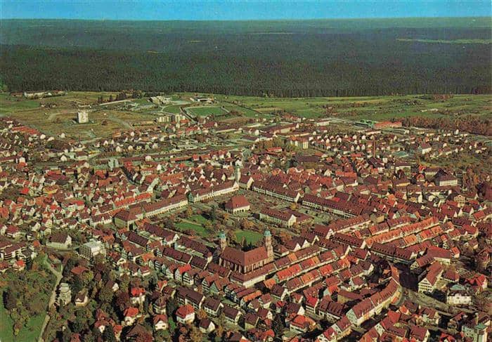 FREUDENSTADT BW Fliegeraufnahme – Ansichtskarte Freudenstadt
