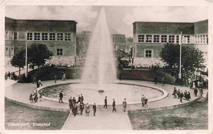 DuessELDORF  CITY Ehrenhof Springbrunnen – Ansichtskarte Düsseldorf