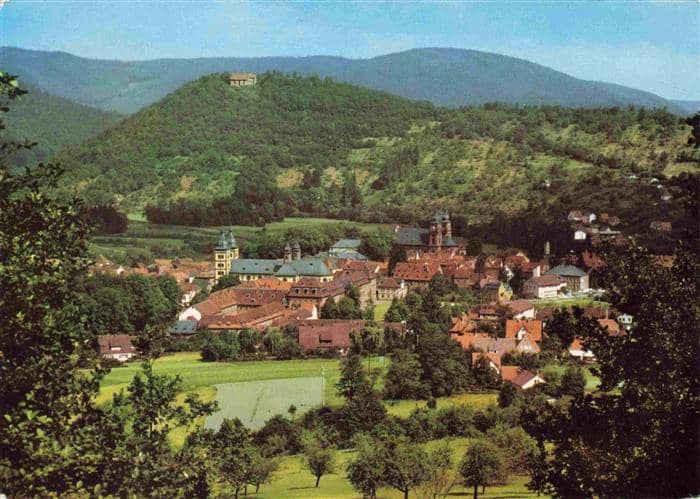AMORBACH Bayern Panorama – Ansichtskarte Amorbach