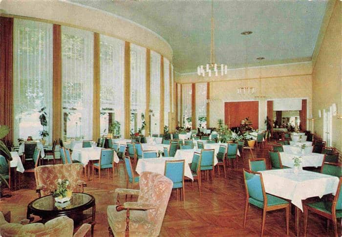 DuessELDORF  CITY Rheinterrasse Duesseldorf Blauer Saal – Ansichtskarte Düsseldorf