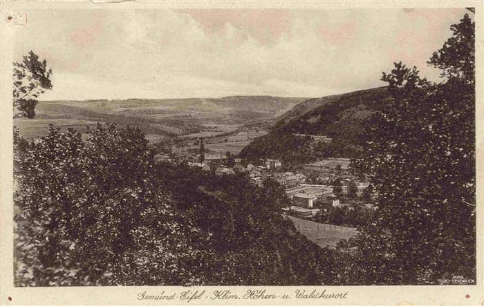Gemuend Eifel Panorama – Ansichtskarte Schleiden
