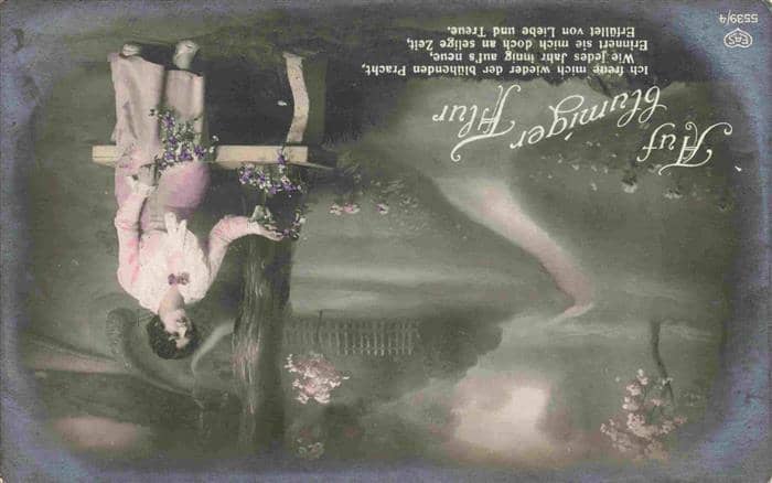 Foto EAS Nr. 5539-4 Aus blumiger Flur Frau – Ansichtskarte