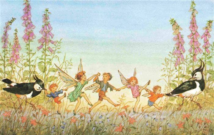 Elfen Elves Elfes Elfos Elfi Maerchen Sagen Fairy Tale Conte Twilight Dance  Vog – Ansichtskarte