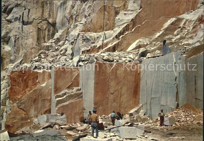 Tagebau Daylight Mining Cave di marmo Alpi Apuane – Ansichtskarte
