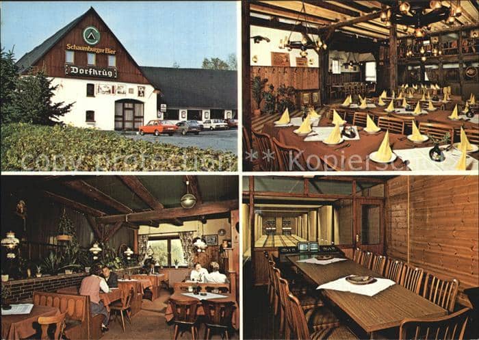 Reinsdorf Apelern Restaurant Dorfkrug – Ansichtskarte Apelern