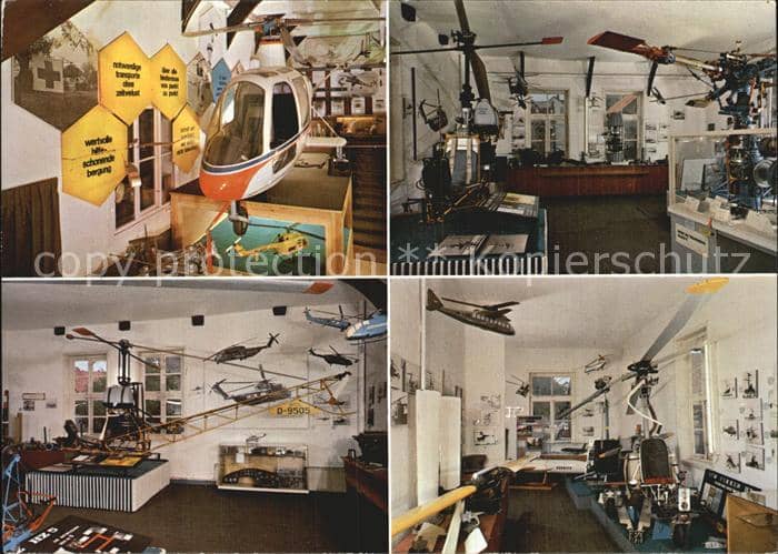 Hubschrauber Helikopter Museum Bueckeburg Innenraeume – Ansichtskarte