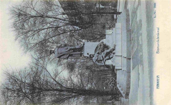 MANNHEIM BW Bismarckdenkmal – Ansichtskarte Mannheim