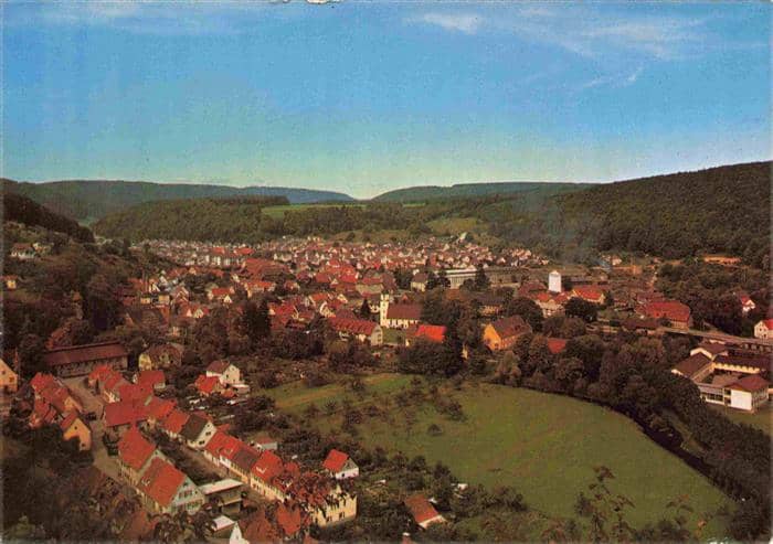Koenigsbronn Wuerttemberg Fliegeraufnahme – Ansichtskarte Königsbronn