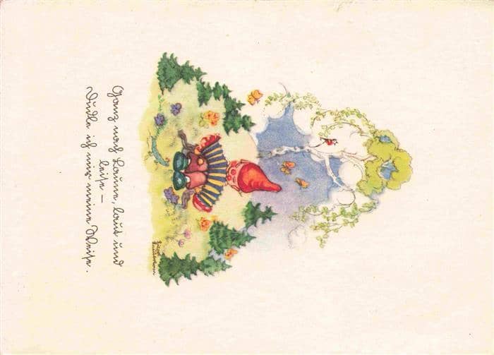Zwerge Dwarfs Nains-- Schmetterlinge Paul Meyer Nr.49/1 – Ansichtskarte