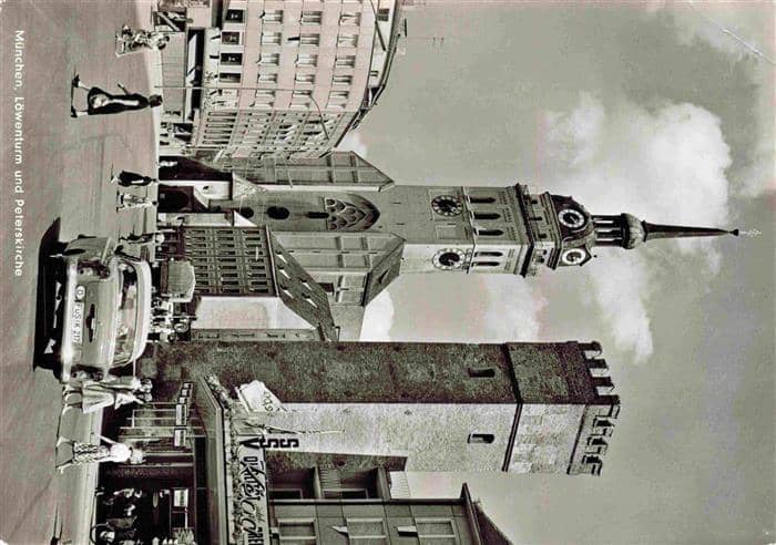 Muenchen Bayern Kirche Turm – Ansichtskarte München