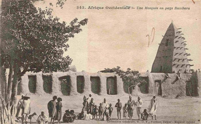 Bambara Senegal Mosquée Moschee – Ansichtskarte