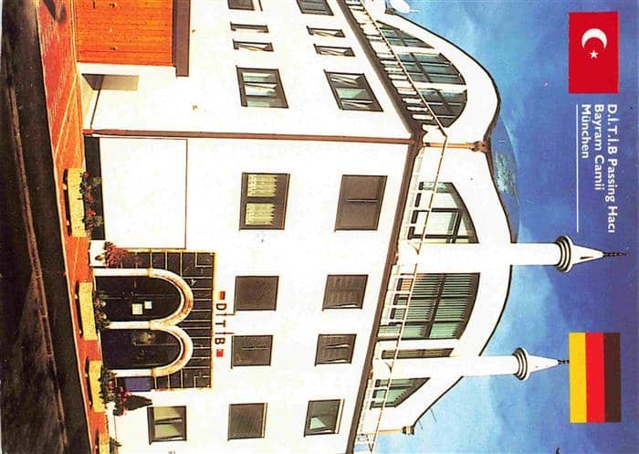 Muenchen Bayern D.I.T.I.B. Passing Haci Bayram Camii Moschee – Ansichtskarte München