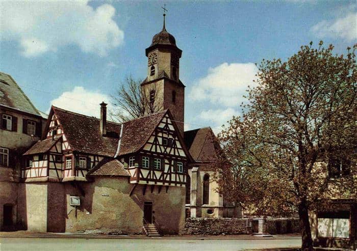 Laichingen Alb-Donau-Kreis BW Evangelische Stadtkirche St. Alban – Ansichtskarte Laichingen