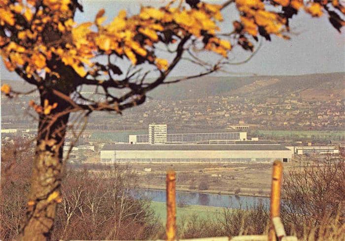 Radebeul Sachsen Panorama mit Druckmaschinenwerk Planeta – Ansichtskarte Radebeul