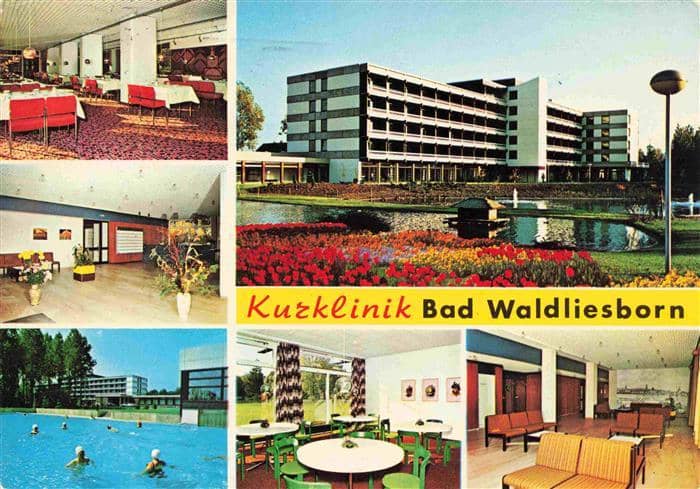 Bad Waldliesborn Kurklinik Freibad – Ansichtskarte Lippstadt
