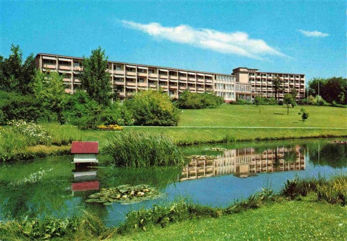 Bad Rothenfelde Sanatorium Teutoburger Wald Teich – Ansichtskarte Bad Rothenfelde