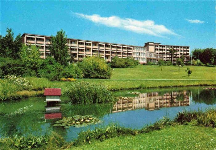Bad Rothenfelde Sanatorium Teutoburger Wald Teich – Ansichtskarte Bad Rothenfelde