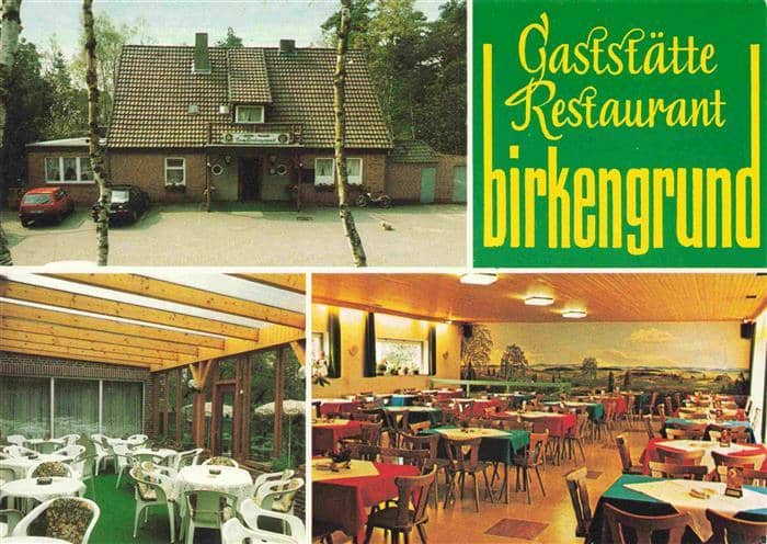 Schneverdingen Gaststaette Restaurant Birkengrund – Ansichtskarte Schneverdingen
