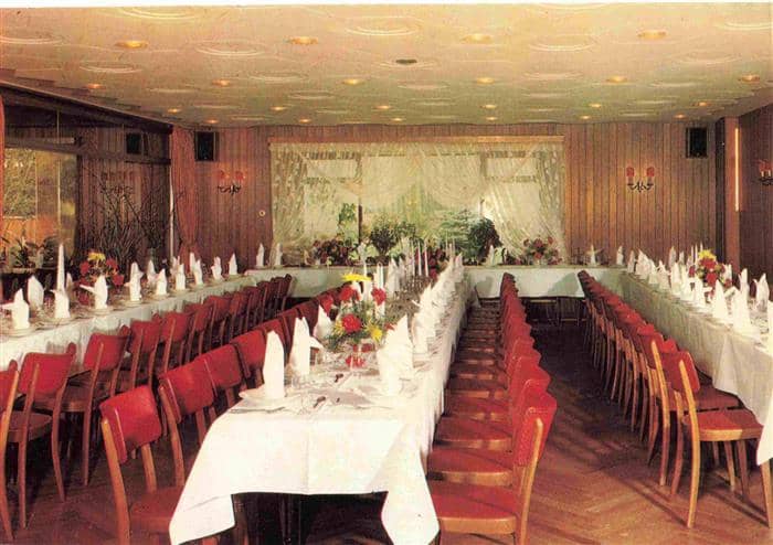 Walsrode Lueneburger Heide Waldgaststaette Eckernworth Speisesaal – Ansichtskarte Walsrode