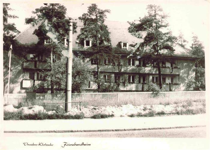 Klotzsche Dresden Elbe Feierabendheim – Ansichtskarte Dresden Elbe
