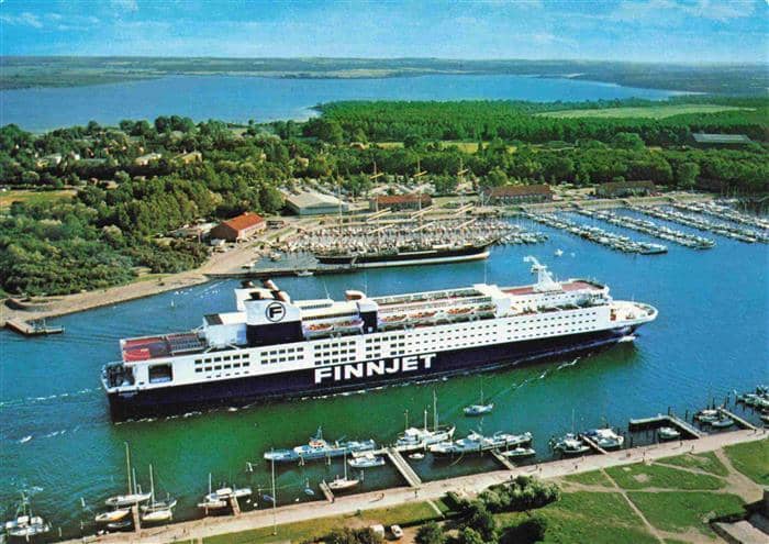 Schiffe Ships Navires Ostseeheilbad Travemuende Passagier Finnjet  Passat – Ansichtskarte