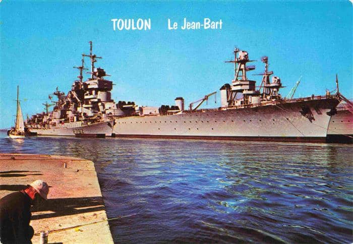Schiffe Ships Navires Jean Bart Port Toulon – Ansichtskarte