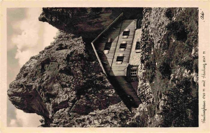 Saeulinghaus Hohenschwangau Bayern mit Saeuling – Ansichtskarte Säulinghaus