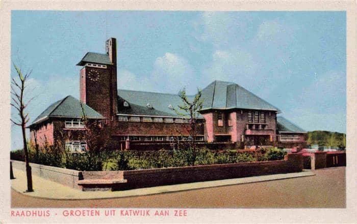 Katwijk aan Zee NL Raadhuis – Ansichtskarte Katwijk