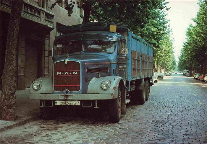 Lastwagen MAN 758 ca. 1955 – Ansichtskarte