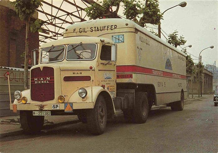 Lastwagen MAN 750 ca. 1954 – Ansichtskarte