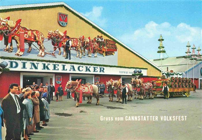 Bad Cannstatt Cannstatter Volksfest Dinkelacker Festzelt – Ansichtskarte Stuttgart