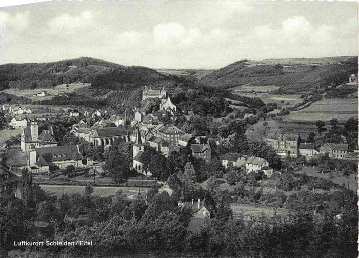 Schleiden Eifel Fliegeraufnahme – Ansichtskarte Schleiden