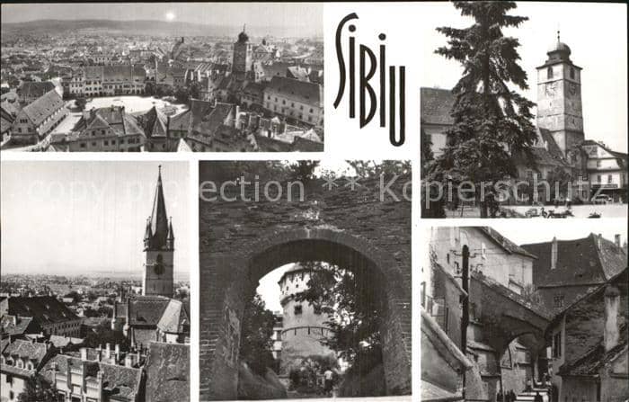 Sibiu Hermannstadt – Cartolina illustrata