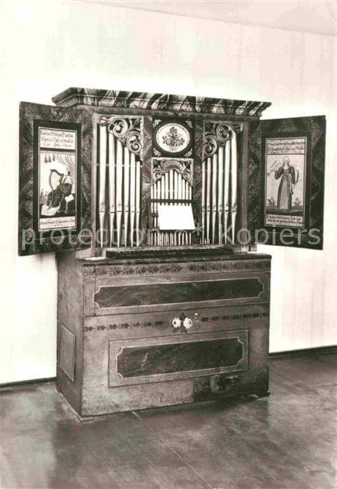 Musikinstrument Schweizer Hausorgel Museum Markneukirch – Ansichtskarte