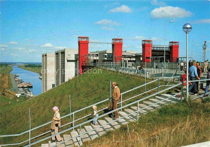 Scharnebeck Lueneburg Niedersachsen Schiffshebewerk Scharnebeck Kanal Schleusent – Ansichtskarte Scharnebeck