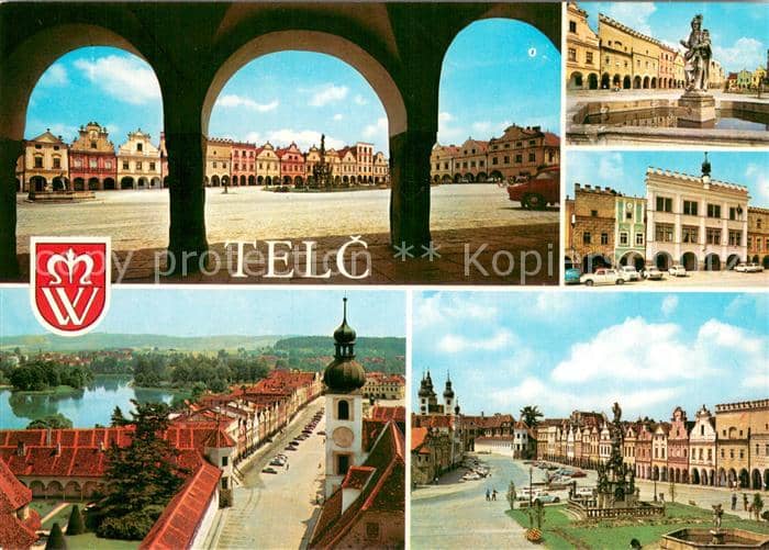 Telc CZ Mestskapamatkova rezervace – Ansichtskarte