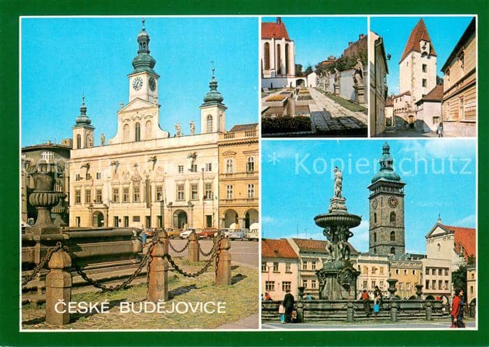 Ceske Budejovice Vitavy a Malsekolem hodnotnych pamatek V soucasnosti krajske me – Ansichtskarte