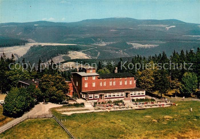 Wieda Osterode Harz Niedersachsen Berghotel Stoeberhai Suedharz Fliegeraufnahme – Ansichtskarte Wieda