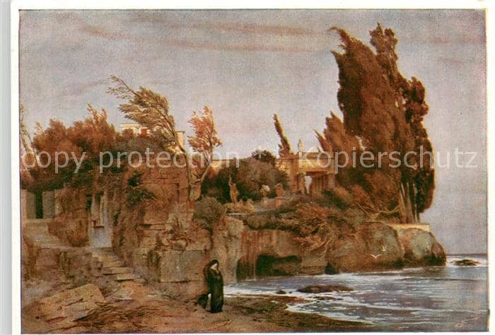 Boecklin Arnold Boecklin Nr. 3288 Villa am Meer – Ansichtskarte