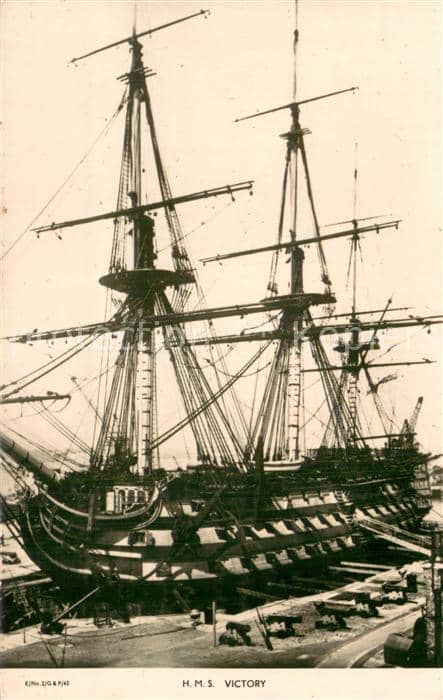 Segelschiffe H.M.S. Victory – Ansichtskarte