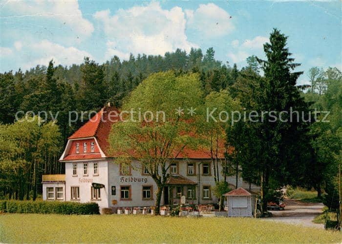 Elzach Emmendingen BW Hoehengasthof Heidburg – Ansichtskarte Elzach