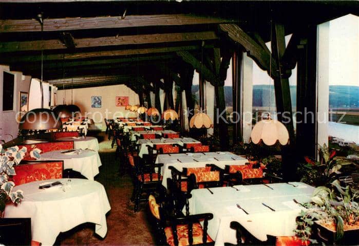 Polle Oberweser Holzminden Niedersachsen Burghaus Graf Everstein Restaurant – Ansichtskarte Polle