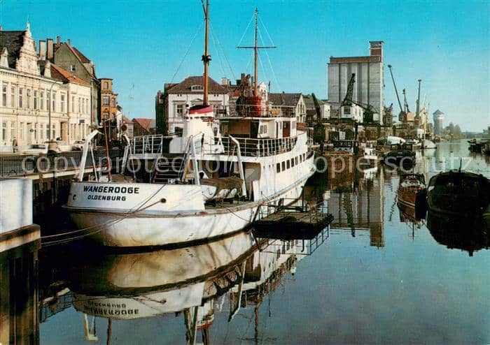 Schiffe Ships Navires WANGEROOGE OLDENBURG Hafen – Ansichtskarte