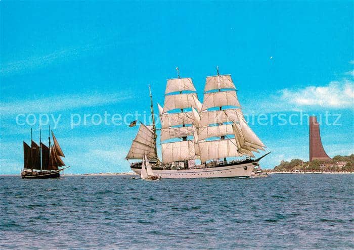 Segelschiffe Ostseebad LABOE GORCH FOCK – Ansichtskarte