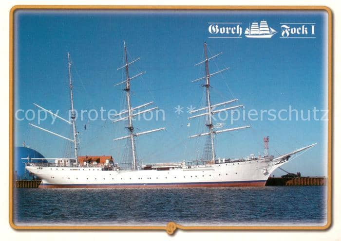 Segelschiffe Gorch Fock I – Ansichtskarte