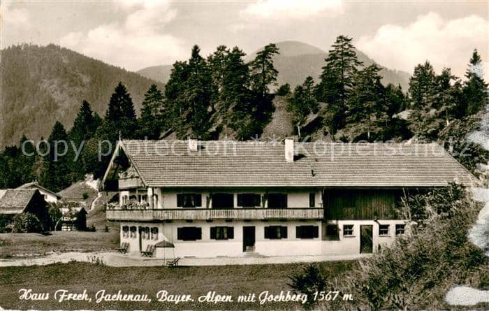Jachenau Bad Toelz-Wolfratshausen Bayern Haus Frech – Ansichtskarte Jachenau